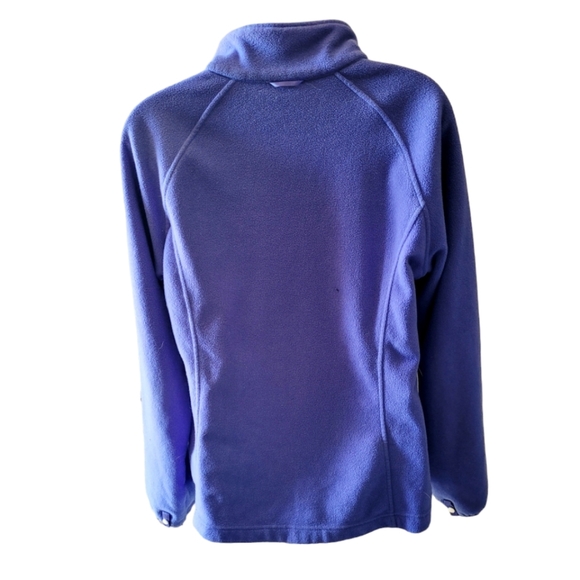 The Northface Royal Blue and White Zip Front Fleece Jacket Women's Size Large - Picture 2 of 6